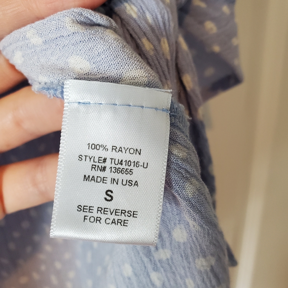West‎ K Light blue blouse - Picture 3 of 4